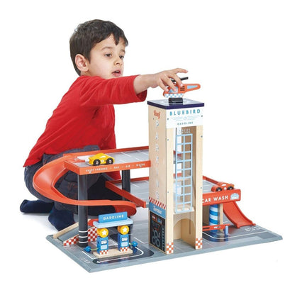 Tender Leaf Toys -  Blue Bird Service Station