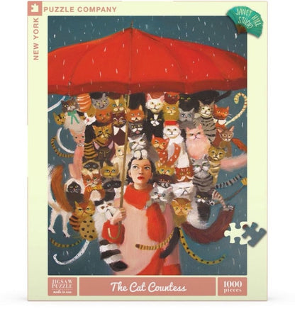 New York Puzzle Company 1000pc - The Cat Countess Puzzle