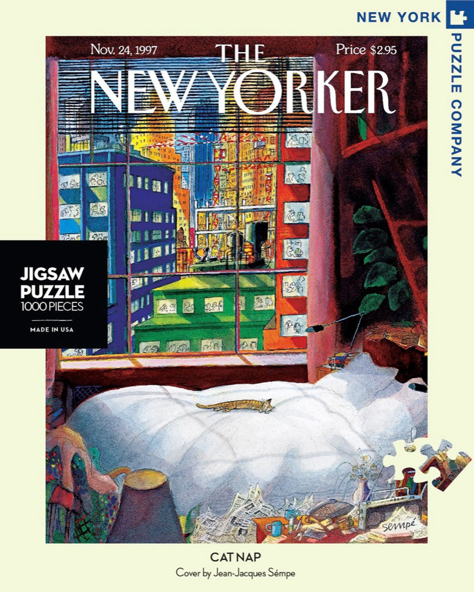 New York Puzzle Company 1000pc - Cat Nap Puzzle
