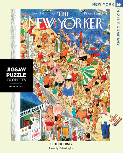 New York Puzzle Company 1000pc - Beach Going Puzzle