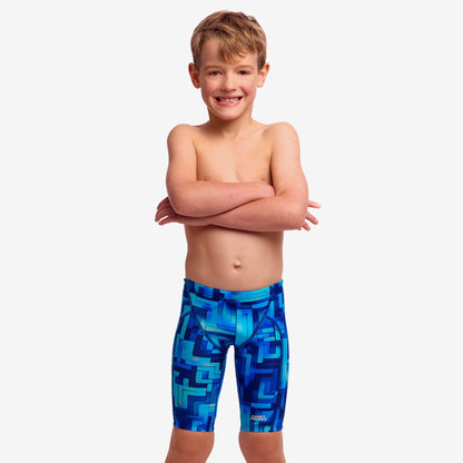Funky Trunks Toddler Boys You Blued Miniman Jammers with chlorine-resistant ECO C-INFINITY fabric