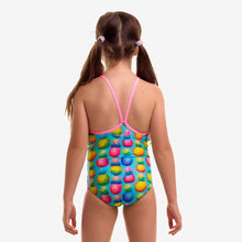 Funkita Toddler Girls Punchy Bunch printed one piece swimsuit with colourful design and full back coverage
