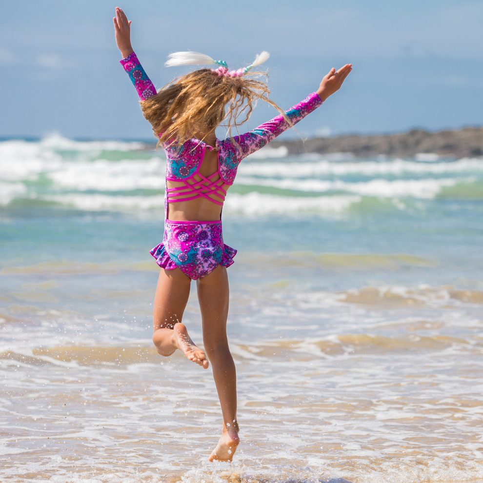 Fernleigh Avenue - Ruby Open Back Girl's One Piece Swimsuit