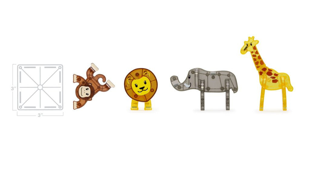 MAGNA-TILES - Safari Animals - 25 Piece Set