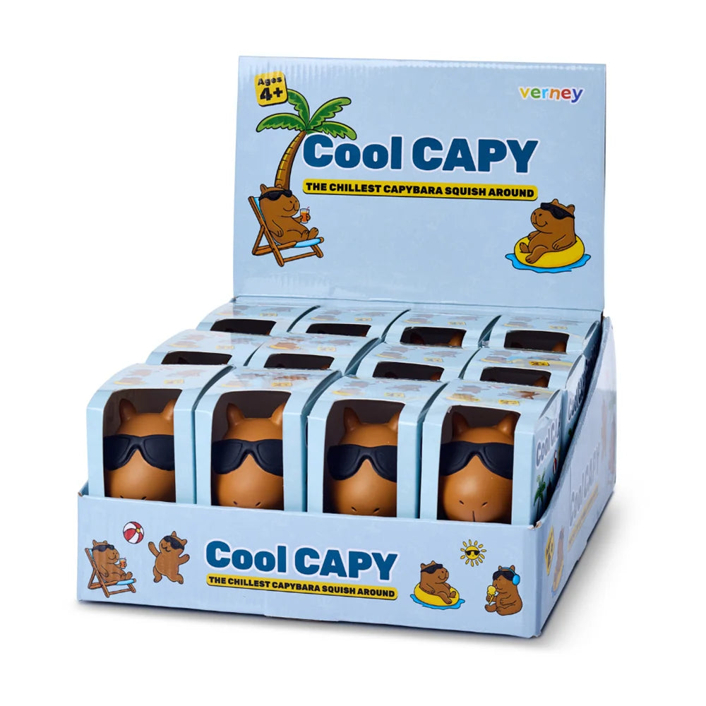 Verney Cool Capy Squish Toy 12 Unit Display VE007DP