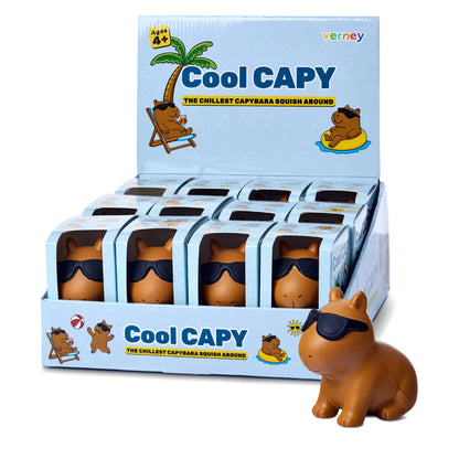 Verney Cool Capy Squish Toy 12 Unit Display VE007DP