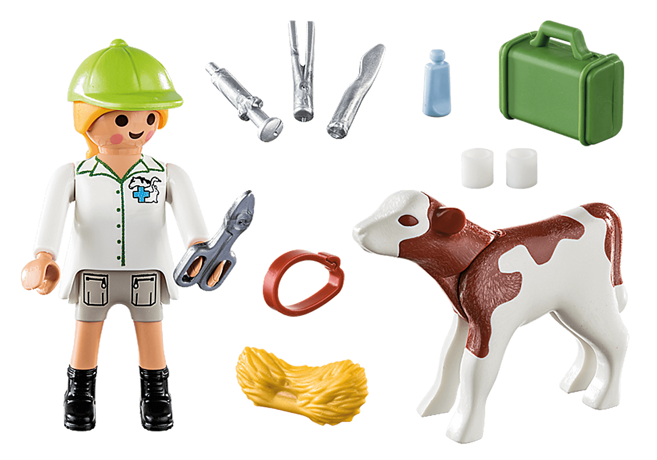 Playmobil - Special Plus - Vet with Calf | 70252