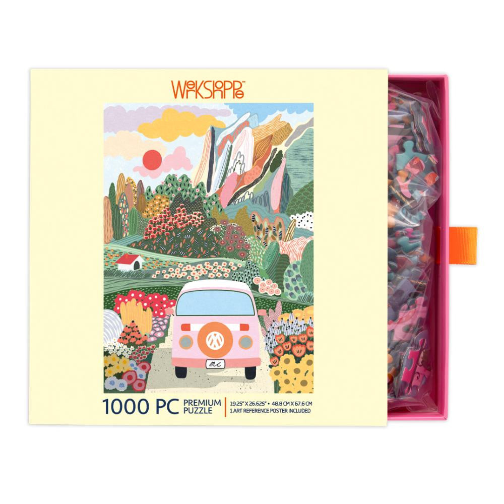 WerkShoppe 1000pc – Road Trip Puzzle