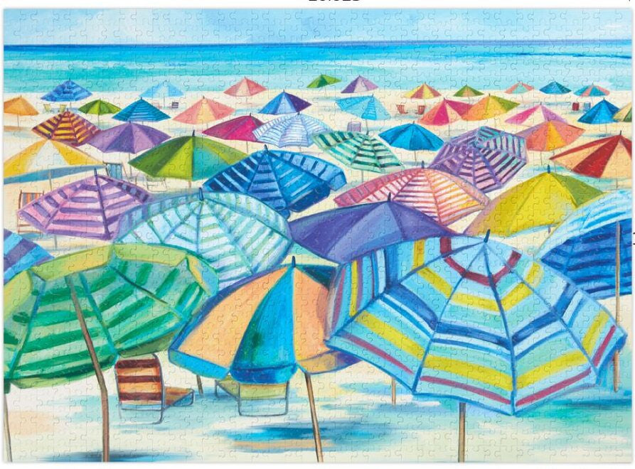 WerkShoppe 1000pc – Umbrella Beach Puzzle