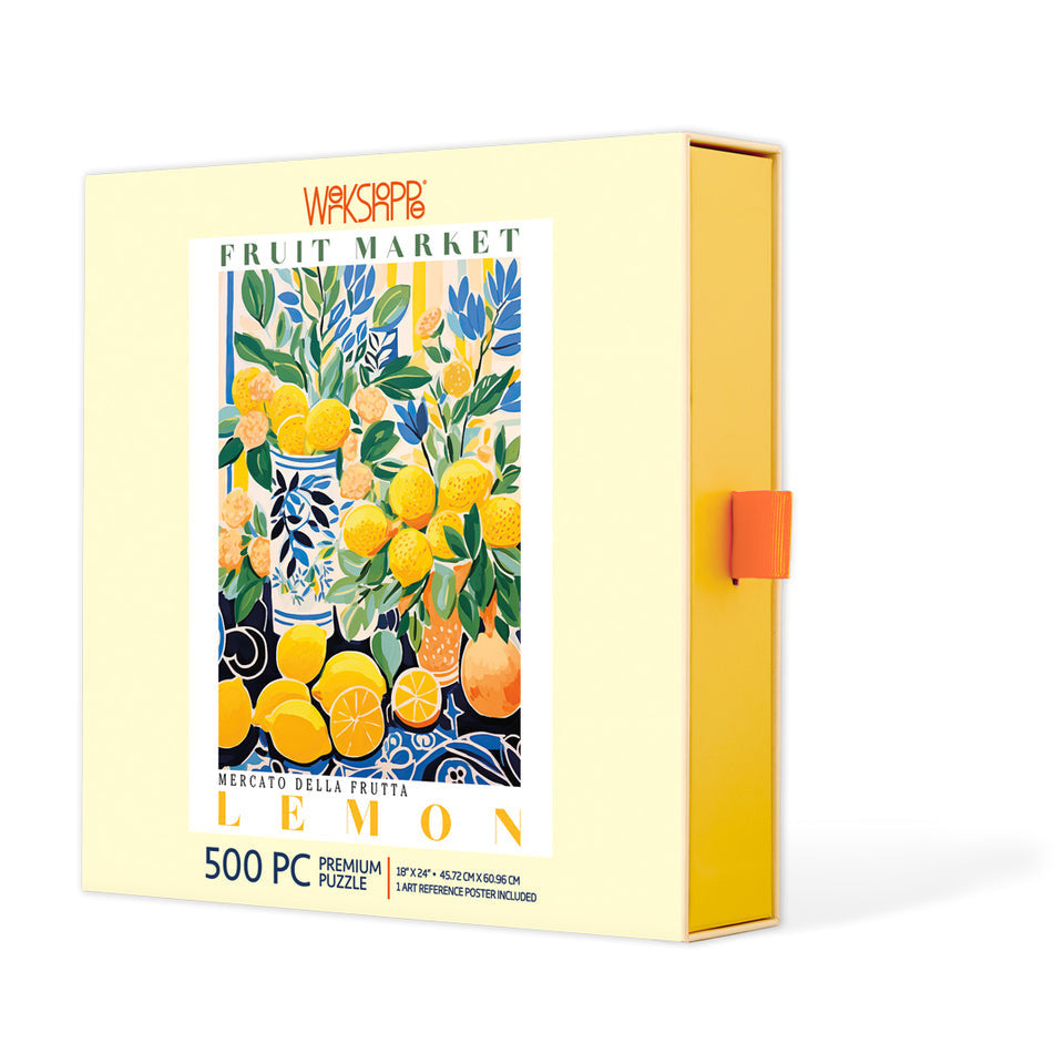 WerkShoppe 500pc – Lemon Fruit Market Puzzle