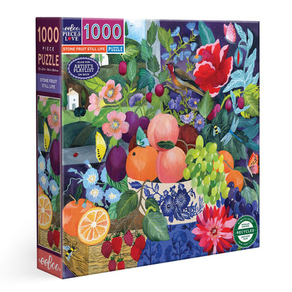 eeBoo 1000pc - Stone Fruit Still Life Puzzle