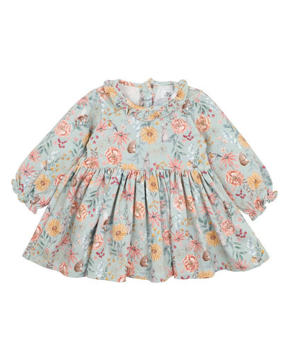 Bébé - Olive Print Overlay Dress (sizes 00-2)