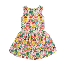 Cool Cats Sleeveless Drop Waist Dress