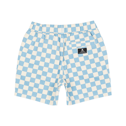 Rock Your Baby - Blue Check Starter Shorts
