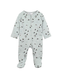 Bébé - Angus Print Long sleeve Zip Onesie (sizes 000-0)
