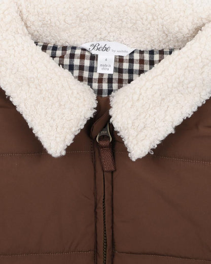 Bébé - Puffa Vest with Collar (sizes 3-5)