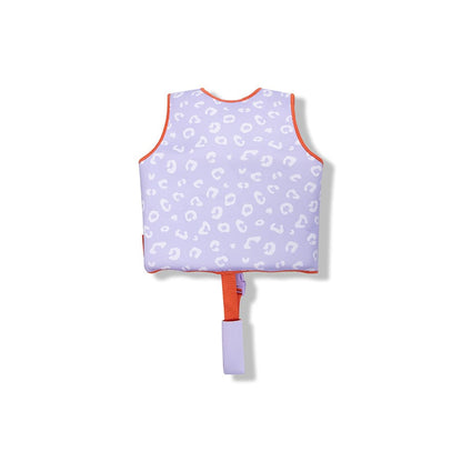 Swim Essentials - Kid's Swim Vest - Lila Leopard 3-6yrs