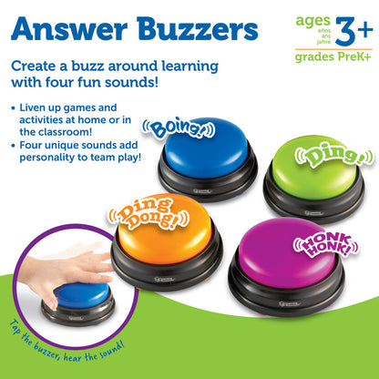 Learning Resources - Answer Buzzers Set of 4
