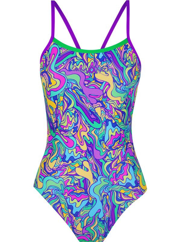 Amanzi - Girls Proback One Piece Swimmers - Shimmer Pop