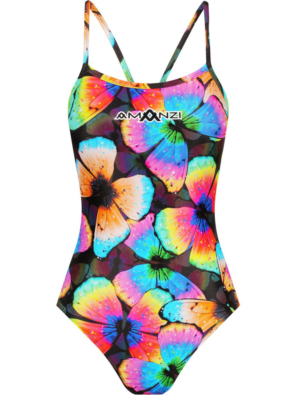 Amanzi - Girls Proback One Piece Swimmers - Shimmer Wings