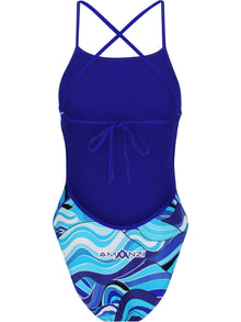 Amanzi - Girls Tie Back One Piece Swimmers - Seafire