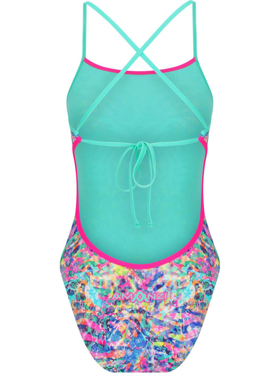 Amanzi - Girl's Tie Back One Piece Swimmers - Tigress