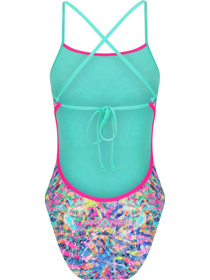 Amanzi - Girl's Tie Back One Piece Swimmers - Tigress