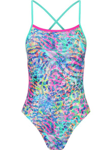 Amanzi - Girl's Tie Back One Piece Swimmers - Tigress
