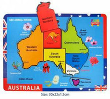 Fun Factory - Raised Puzzle - Australian Map 30 x 22cm