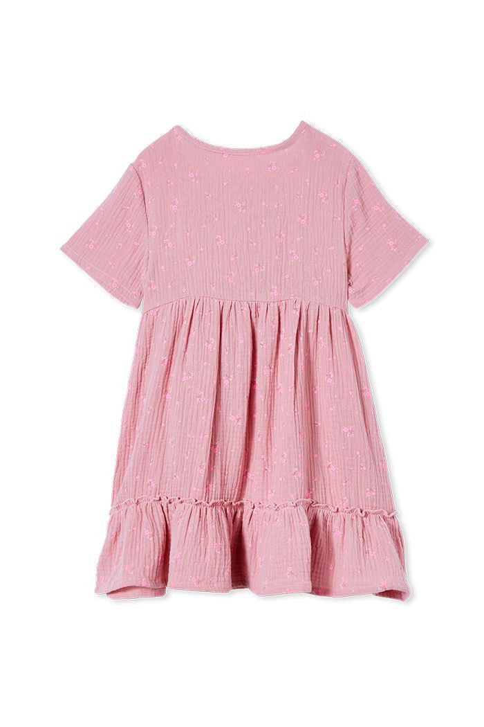 Cotton Pink Floral Dress