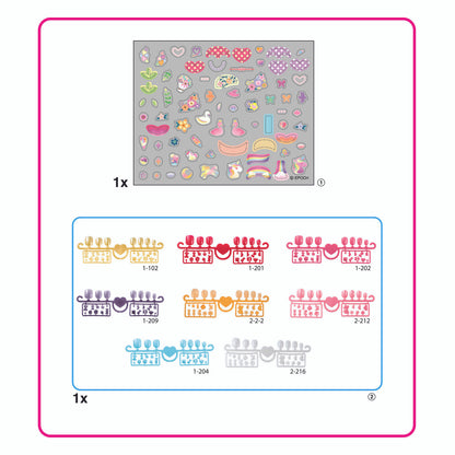 Aquabeads - Nail Refill Kit - Hearts