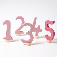 Grimm’s Decorative Numbers - Pink Numbers 1-5