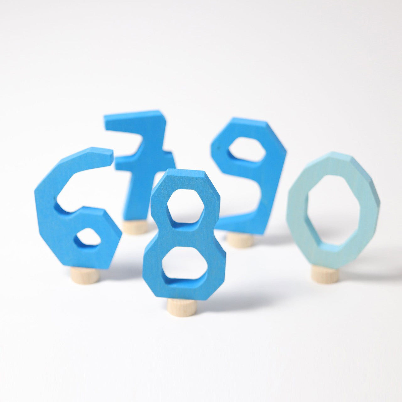 Grimm’s Decorative Numbers - Blue Numbers 6-9 and 0