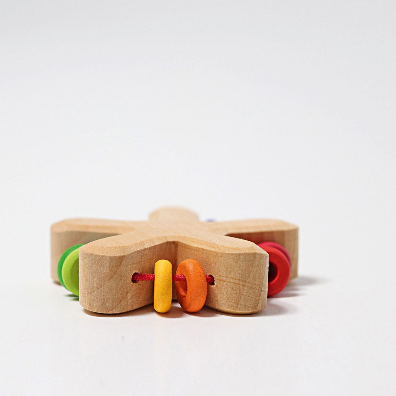 Grimm's - Rainbow Rattle Star with Beads