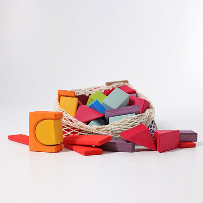Grimm’s 60 Coloured Geo-Blocks