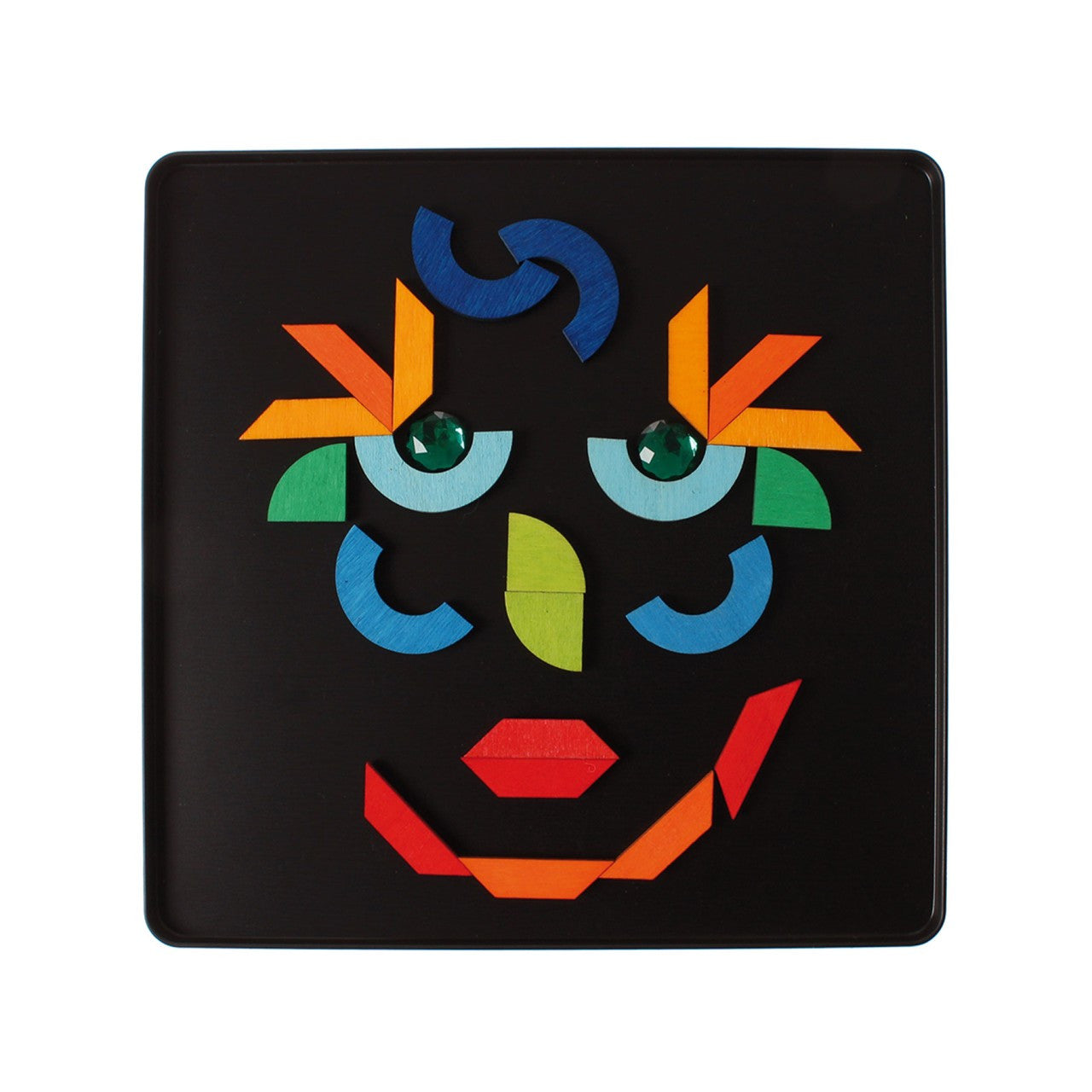 Grimm’s Magnet Puzzle Triangle, Square, Circle with Sparkling Parts
