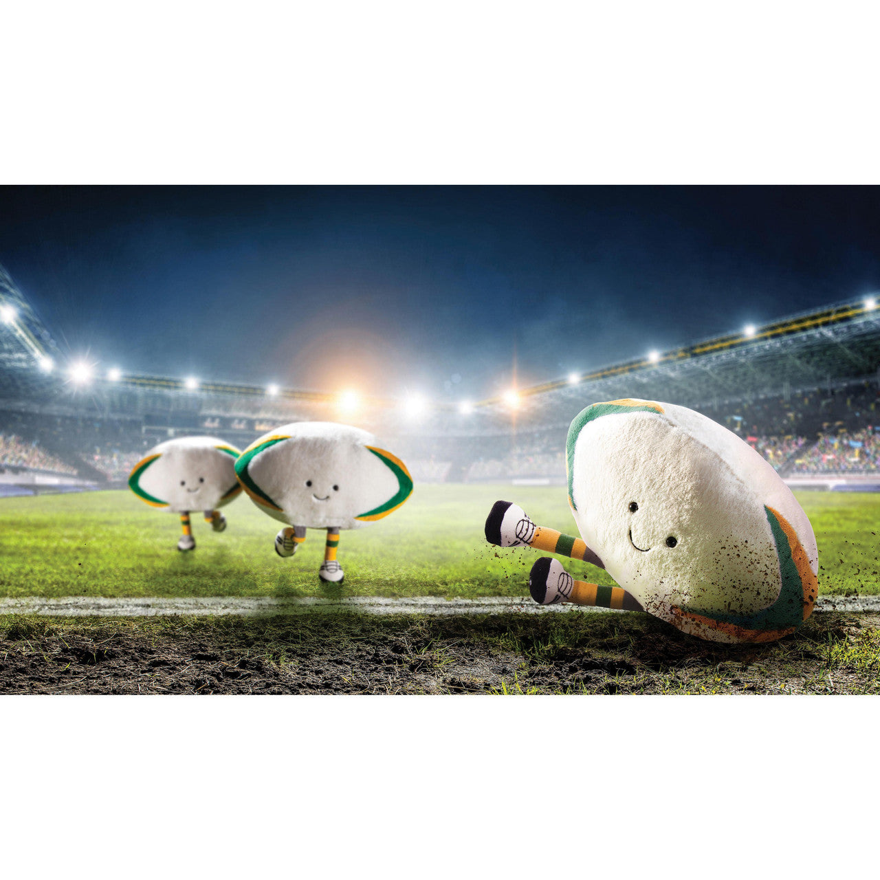 Jellycat - Amuseables Sports Australian Rugby Ball