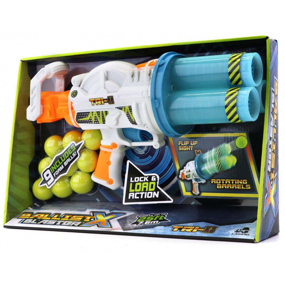 Ballist-X - Tri-Blaster with Rotating Barrels and 9 Balls