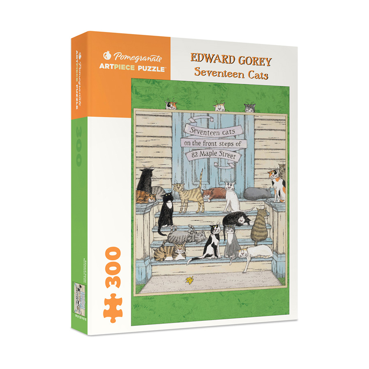 Pomegranate 300pc Puzzle - Edward Gorey: Seventeen Cats