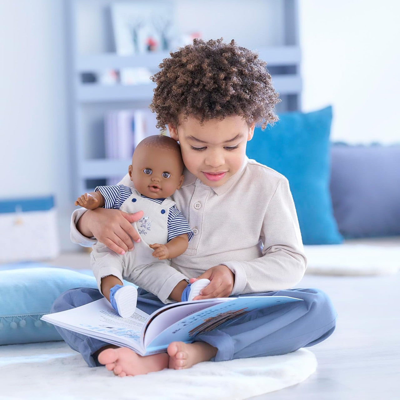 Mon Grand Poupon - Loire Riverside Overalls with Striped T-Shirt - 36cm