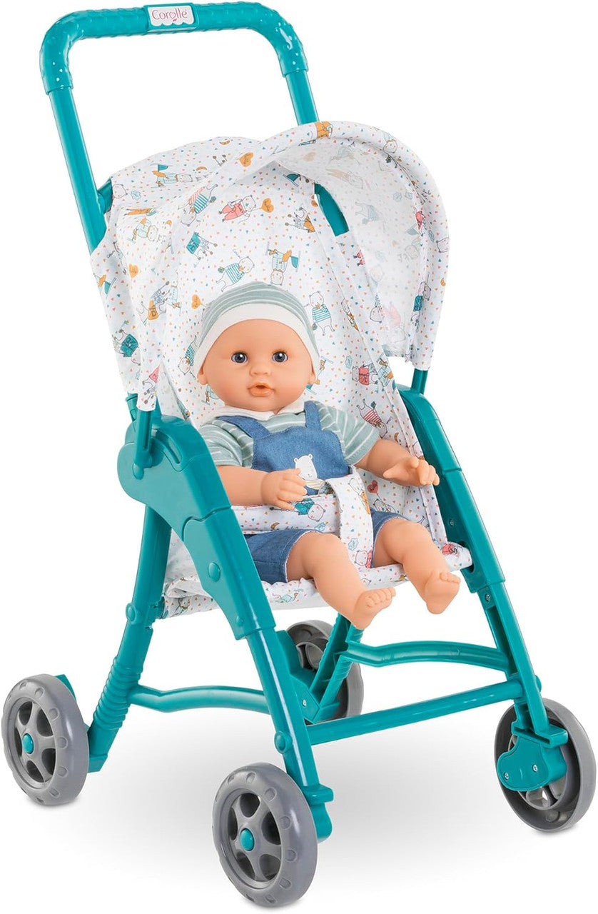 Corolle Mon Premier Poupon - Teal Stroller for 30cm Baby Dolls