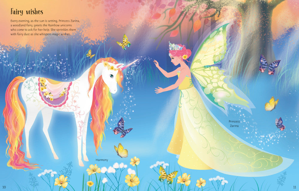 Usborne Sticker Dolly Dressing - Rainbow Unicorns