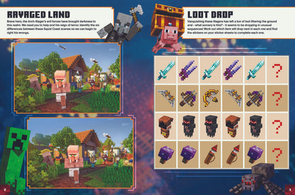 Minecraft Dungeons Sticker Book