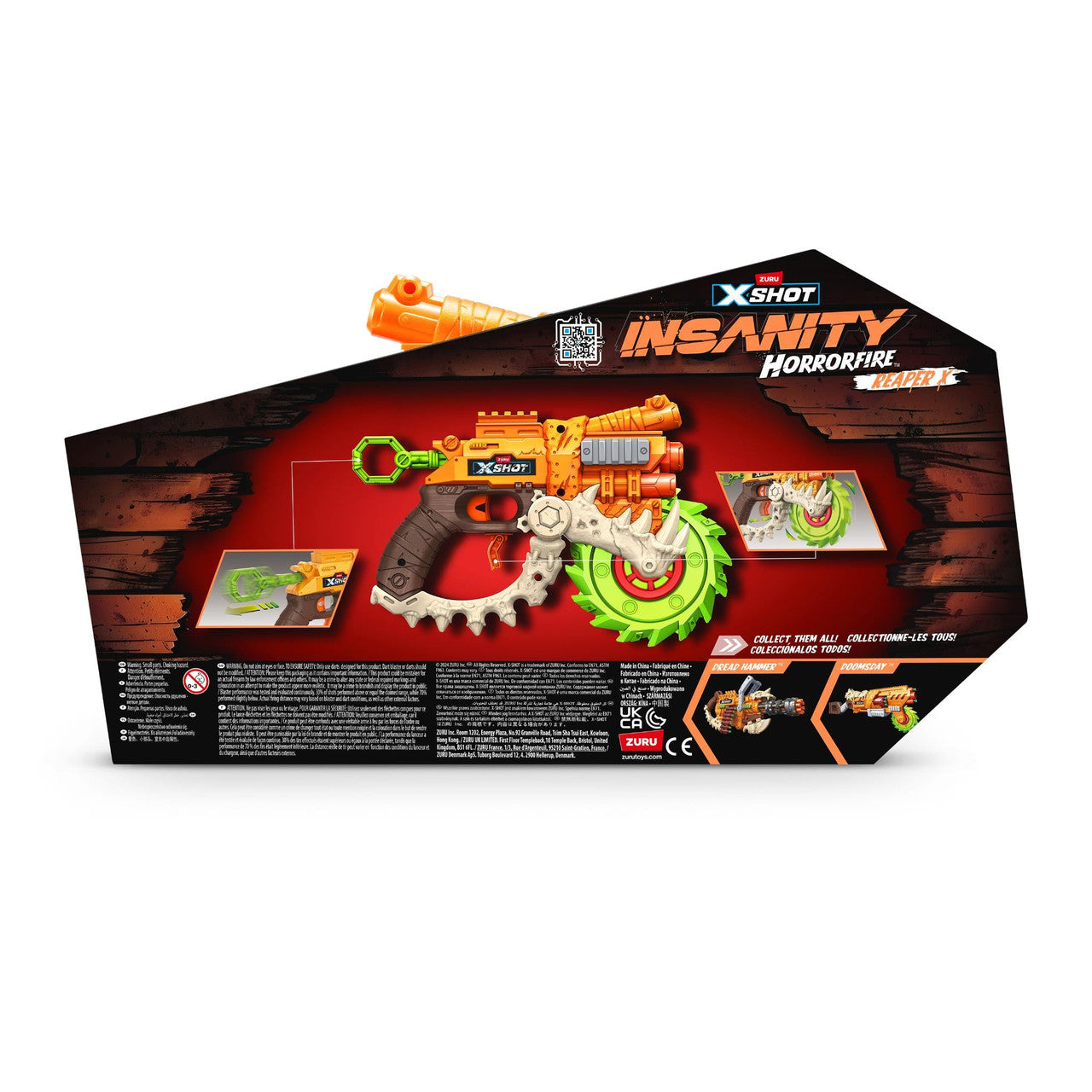 Zuru XSHOT Horror Fire Reaper X 8 Dart Blaster