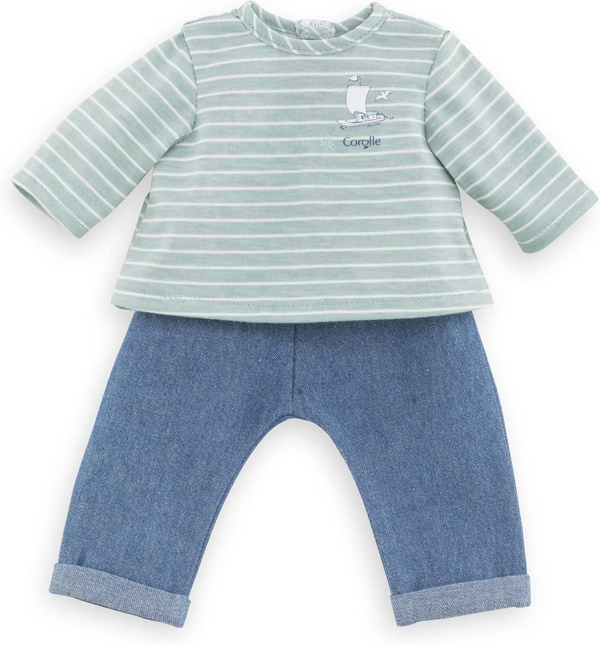 Mon Grand Poupon - Loire Riverside Pants and Striped T-Shirt - 36cm