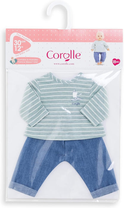 Corolle Mon Premier - Loire Riverside Pants and Striped T-shirt - 30cm