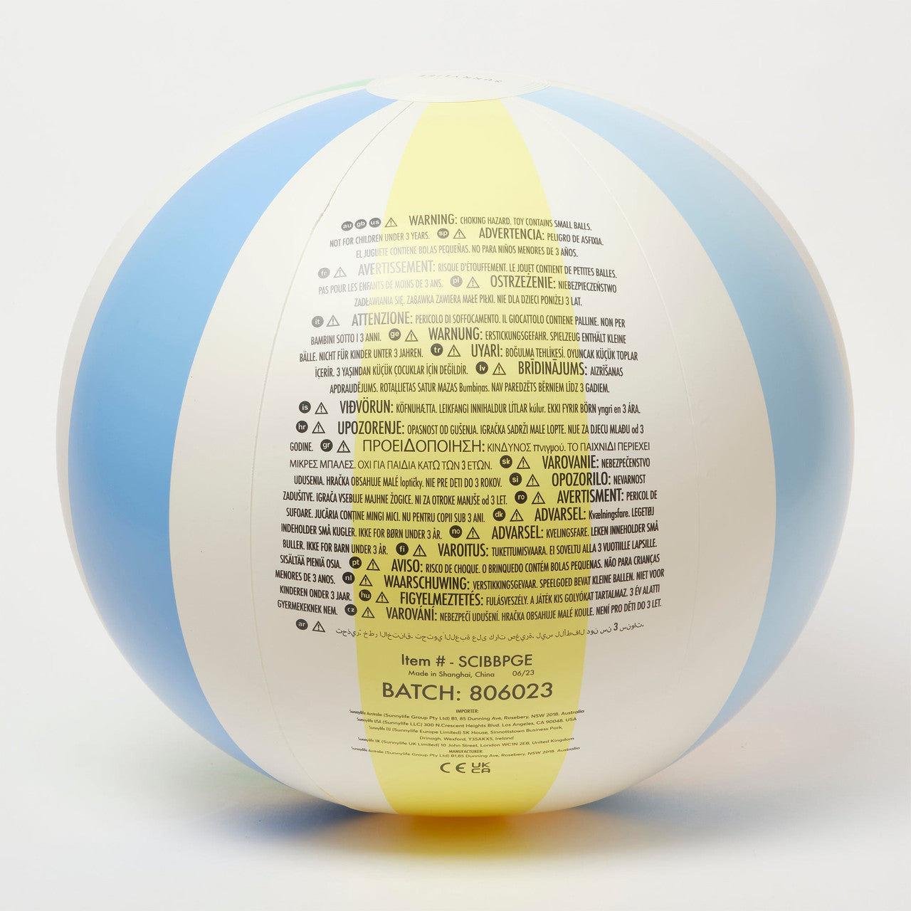 Sunnylife - Inflatable Beach Ball - Pool Side Pastel Gelato