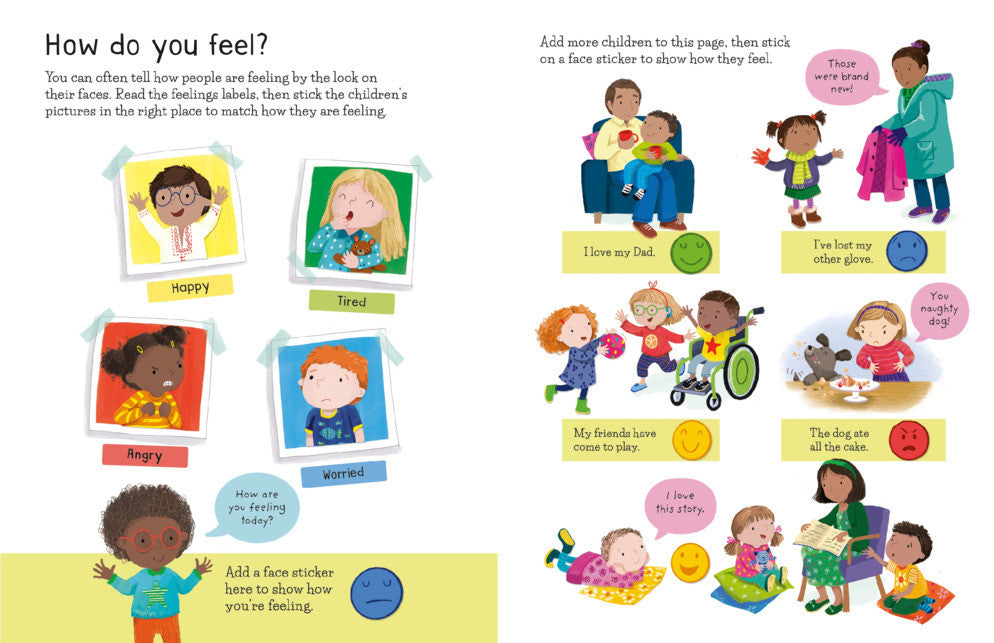 Usborne - First Sticker Book - Feelings