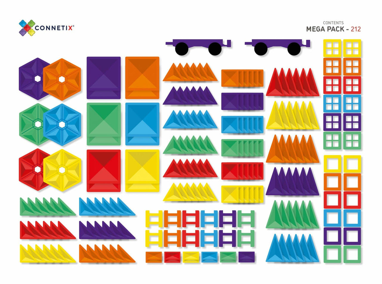 Connetix - Rainbow Mega Pack 212pc