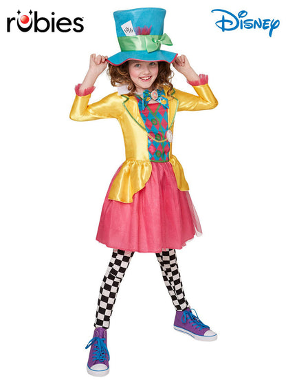 Mad Hatter Girls Deluxe Costume (9-10 years)